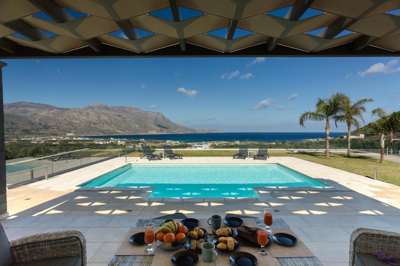 Larimar Luxury Sea View Villa Kíssamos Exteriér fotografie