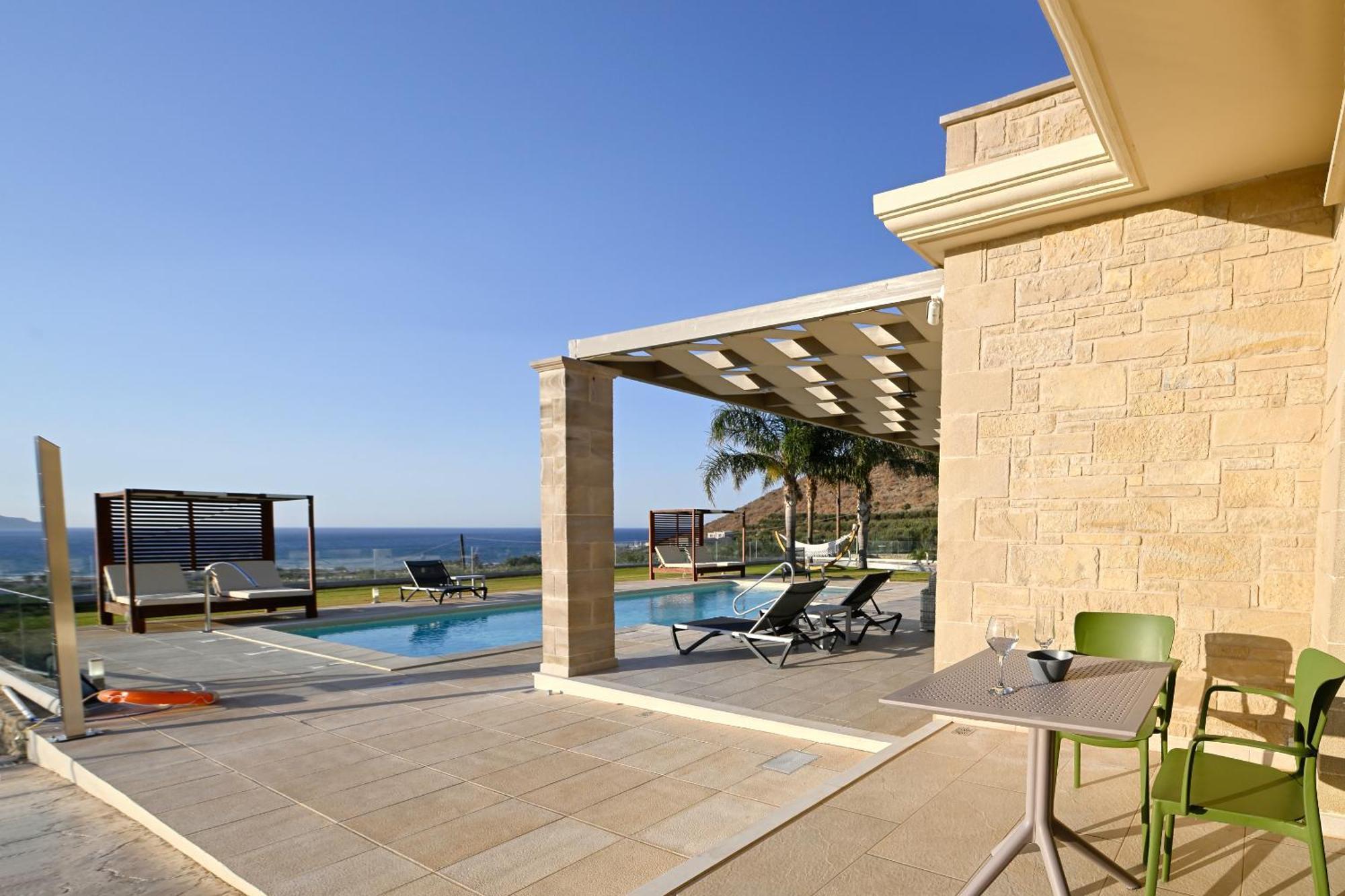 Larimar Luxury Sea View Villa Kíssamos Exteriér fotografie